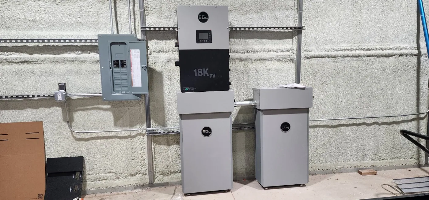 EG4 18kPV inverter and battery system